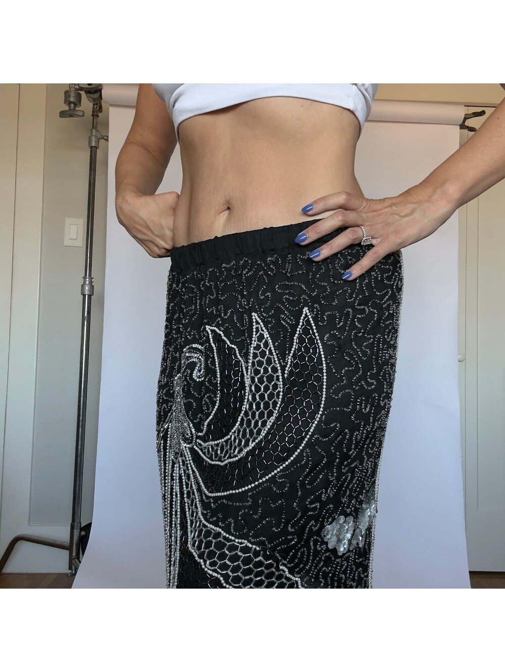 Vintage Silk 80s Fairy Skirt - Picture 5 of 8